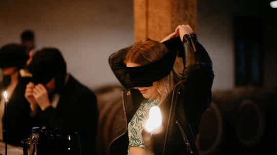 Tasting in the Dark: A Sensory Wine Experience