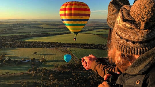 Sunrise Hot Air Balloon Flight and Champagne Breakfast