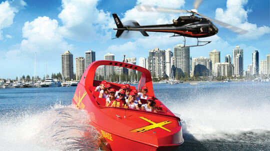 Jet Boat Thrill Ride and Helicopter Flight