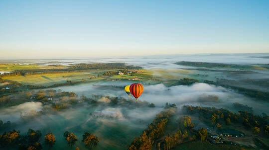 Hot Air Balloon Over Hunter Valley with Breakfast - Weekend